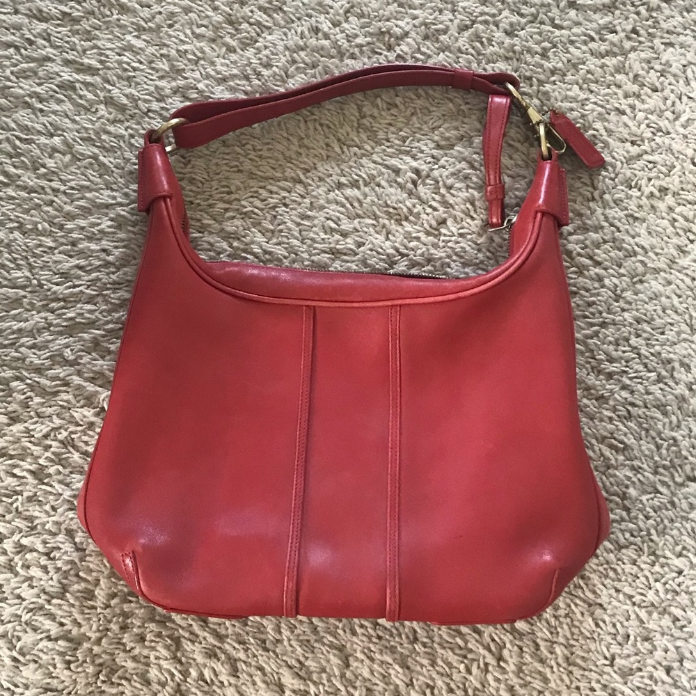 Red coach purse